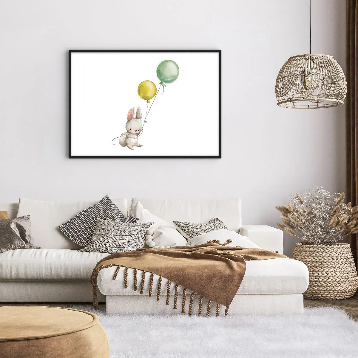 Plagát v čiernom ráme - Poletím aj ja! - 100x70 cm