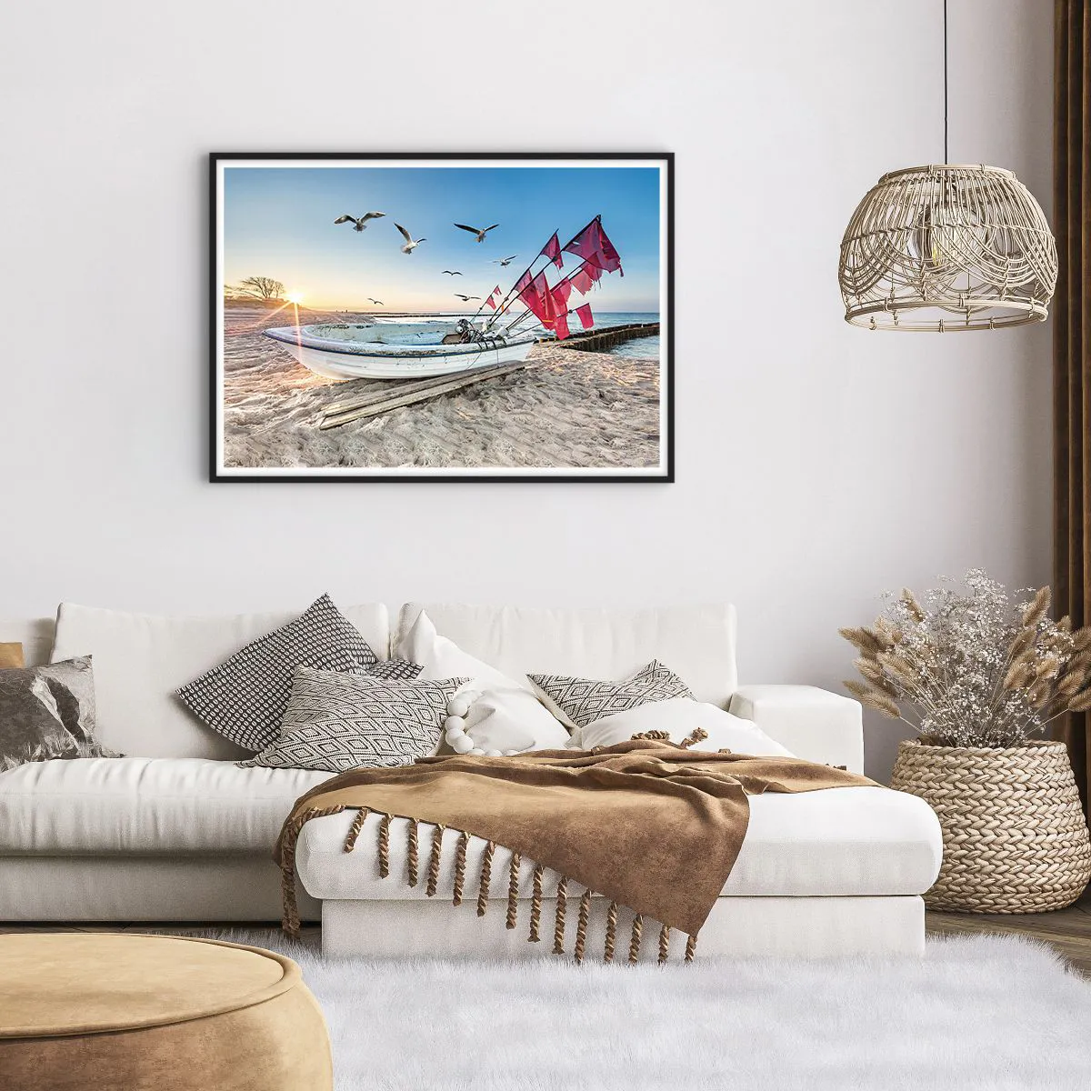 Poszter fehér keretben - Megérdemelt pihenés - 100x70 cm