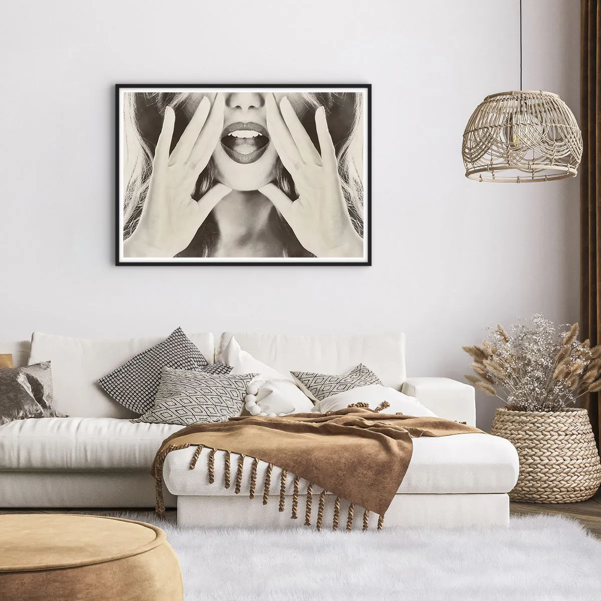 Plakát v černém rámu - Už jdu! - 100x70 cm