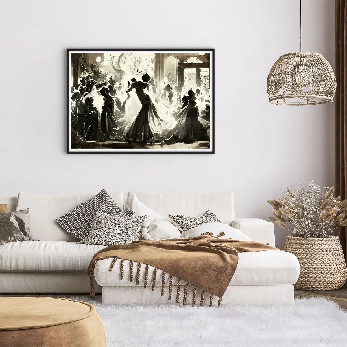 Plakat i sort ramme - Den store maskerade - 100x70 cm