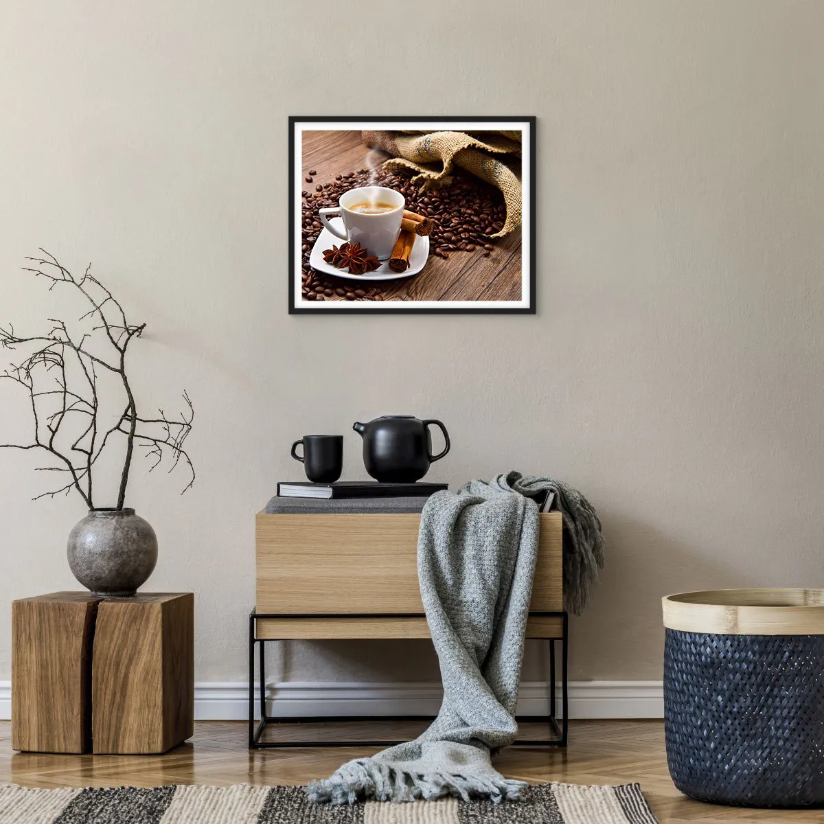 Poszter fehér keretben - Fűszeres íz és illat - 50x40 cm