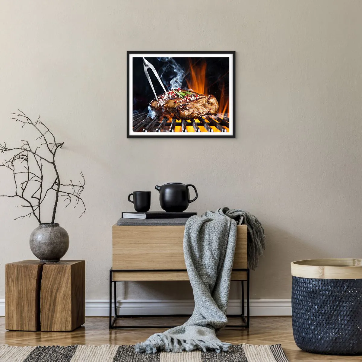 Plakát v černém rámu - Šťavnaté a voňavé - 50x40 cm