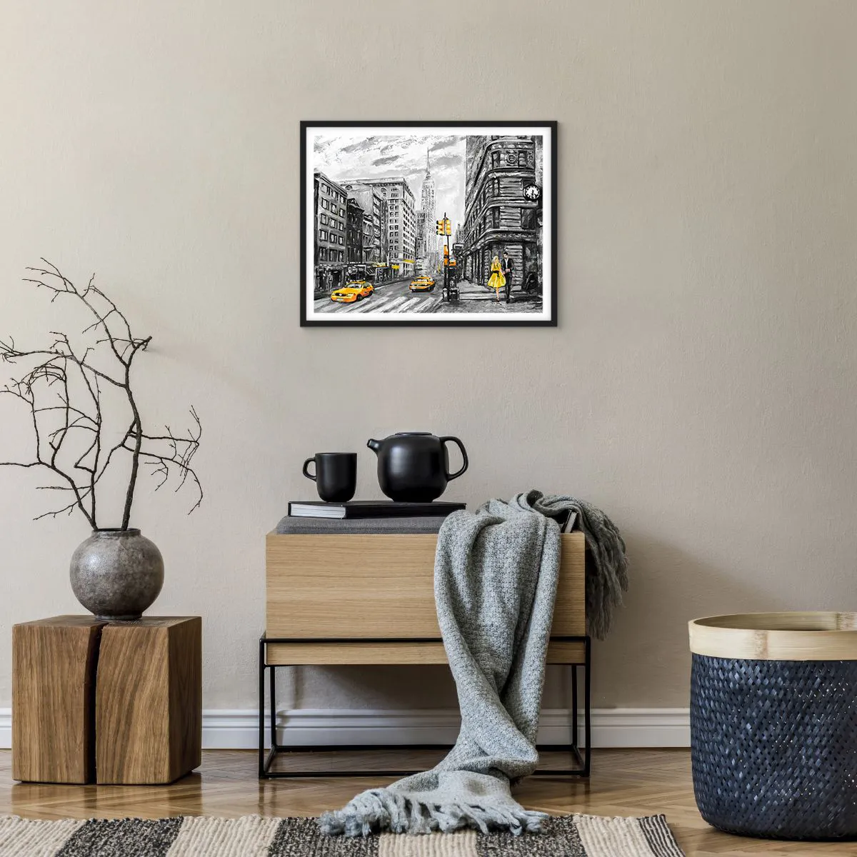 Poster in black frame - New York Tale - 50x40 cm