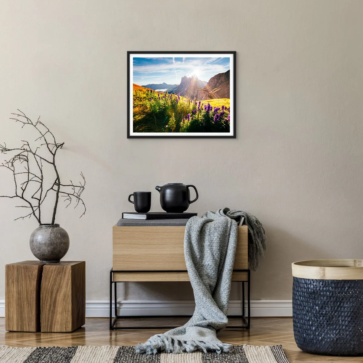 Plakat w czarnej ramie - Sekretne życie ziół - 50x40 cm