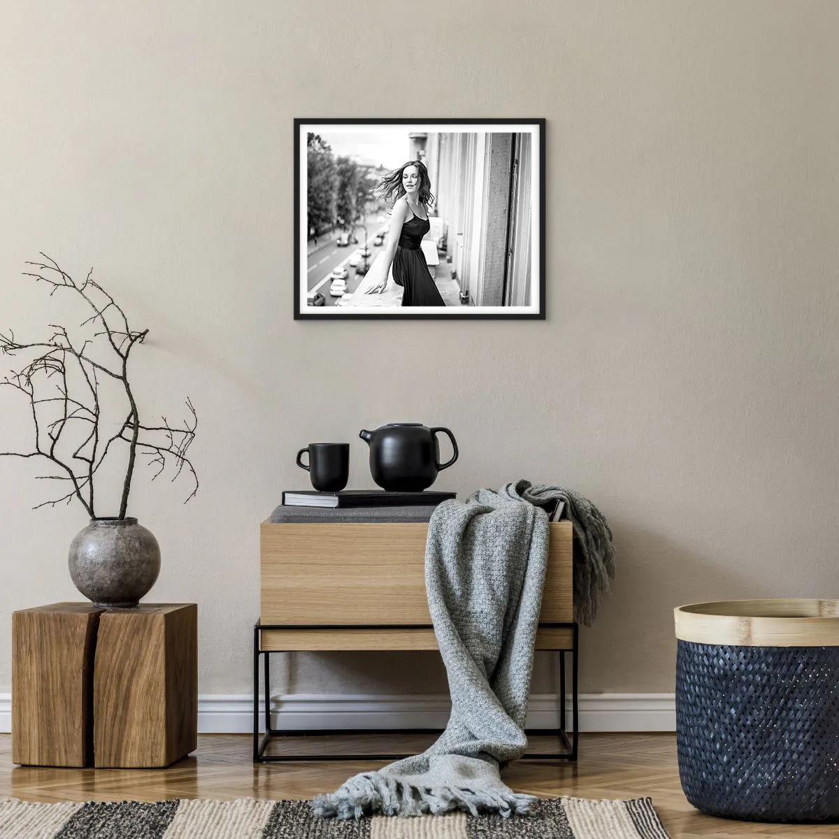 Affiche dans un cadre noir - Poster - Certainement un Parisien - 50x40 cm