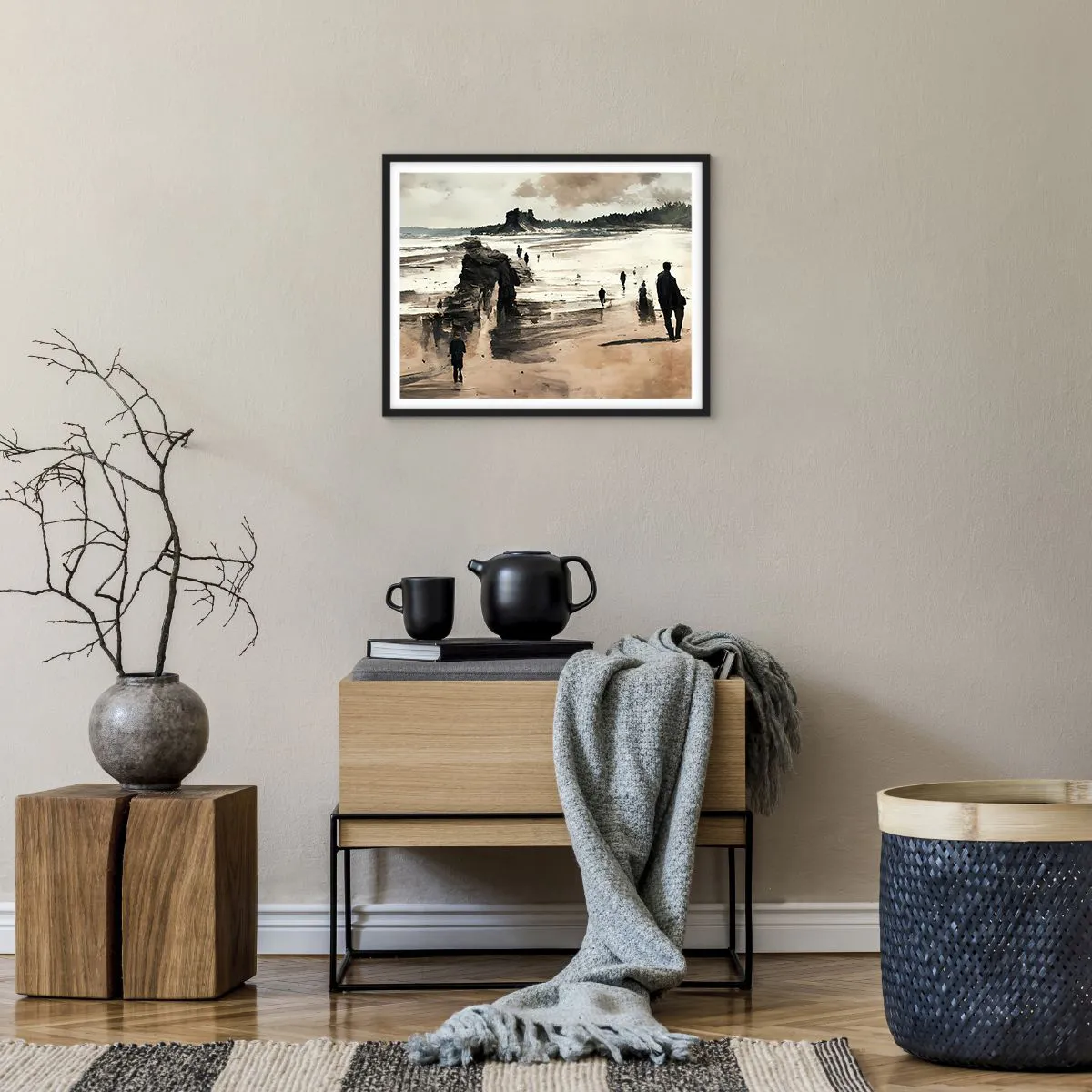 Plakat i sort ramme - Indkaldt - 50x40 cm