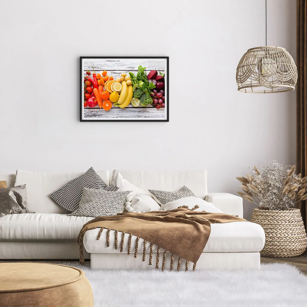 Affisch i svart ram - Räcker det inte? - 70x50 cm