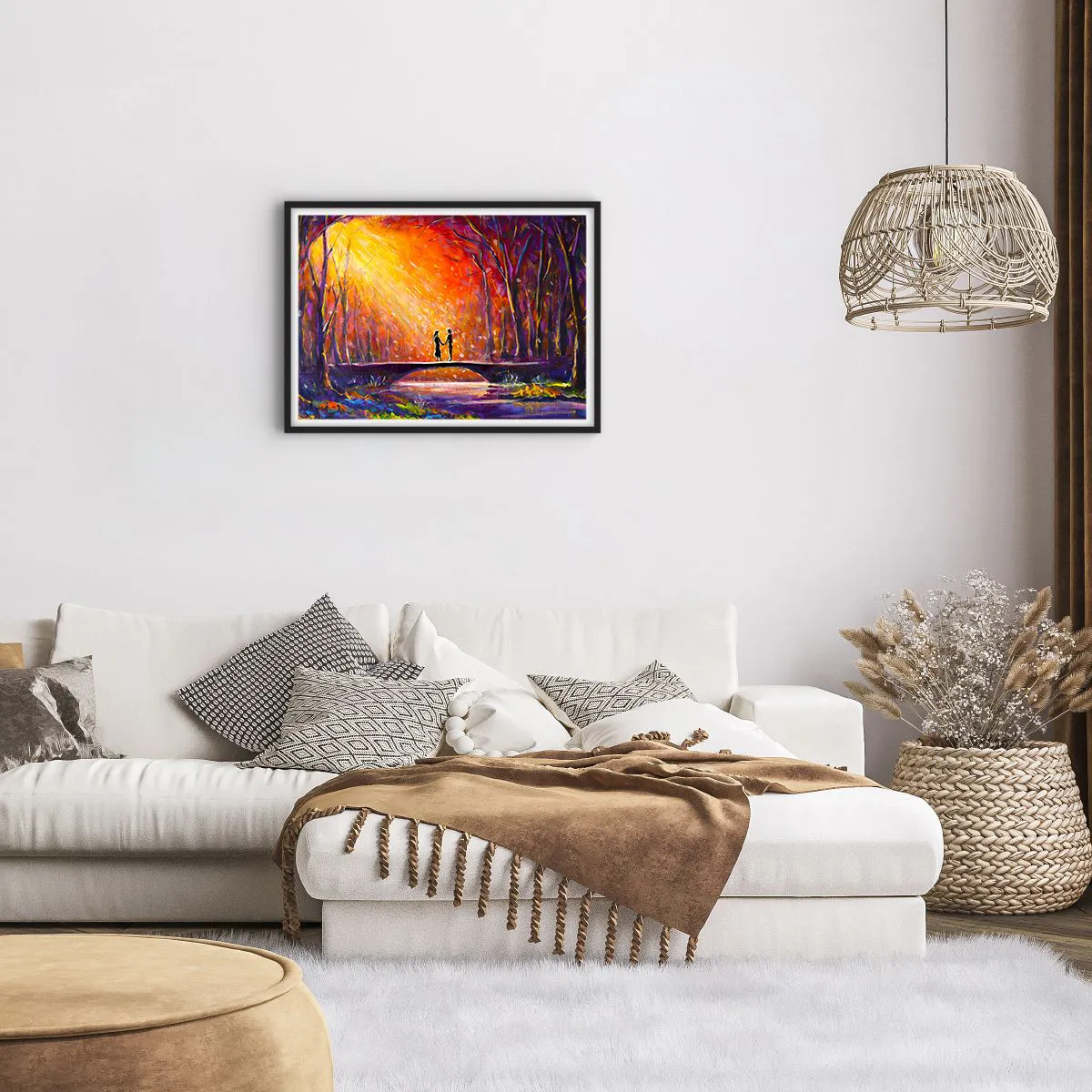 Poszter fehér keretben - Az ég is szereti őket - 70x50 cm