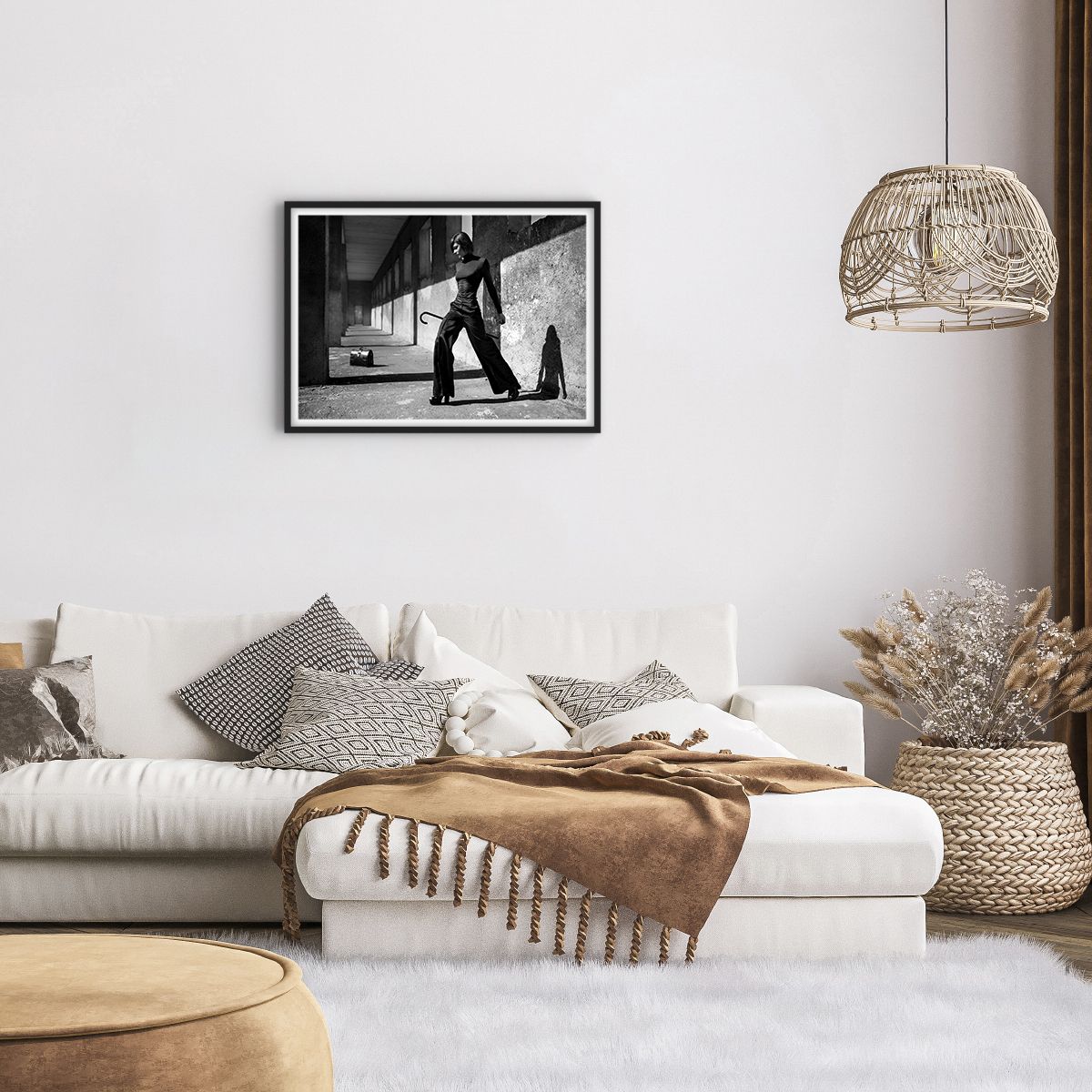 Poster in cornice nera Arttor 70x50 cm - Eleganza cittadina - Donna, Moda,  Modello, Vintage ▾, Bianco E Nero, Per il Salotto, Per la Camera da letto