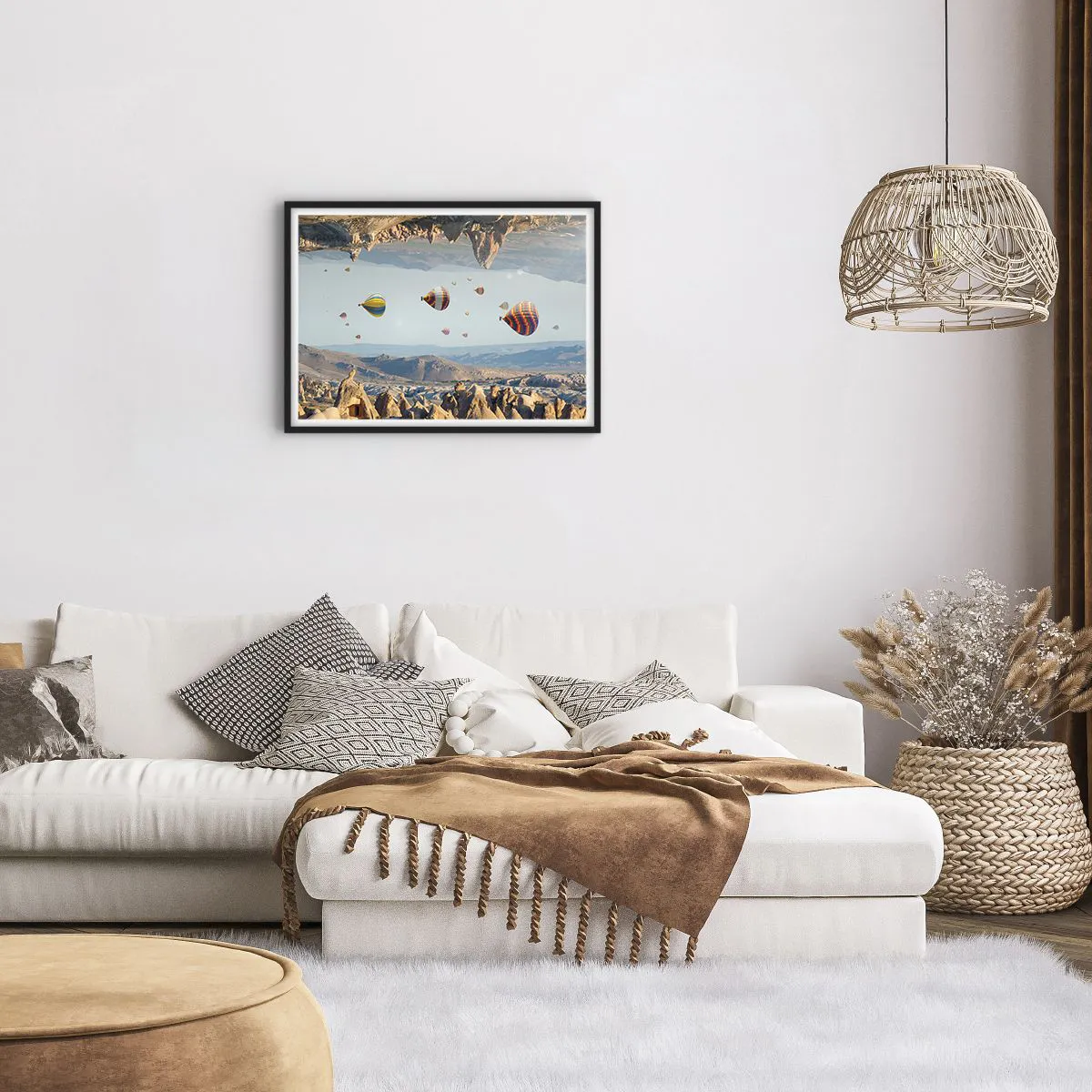 Poster in black frame - Here Everything Is Possible - 70x50 cm