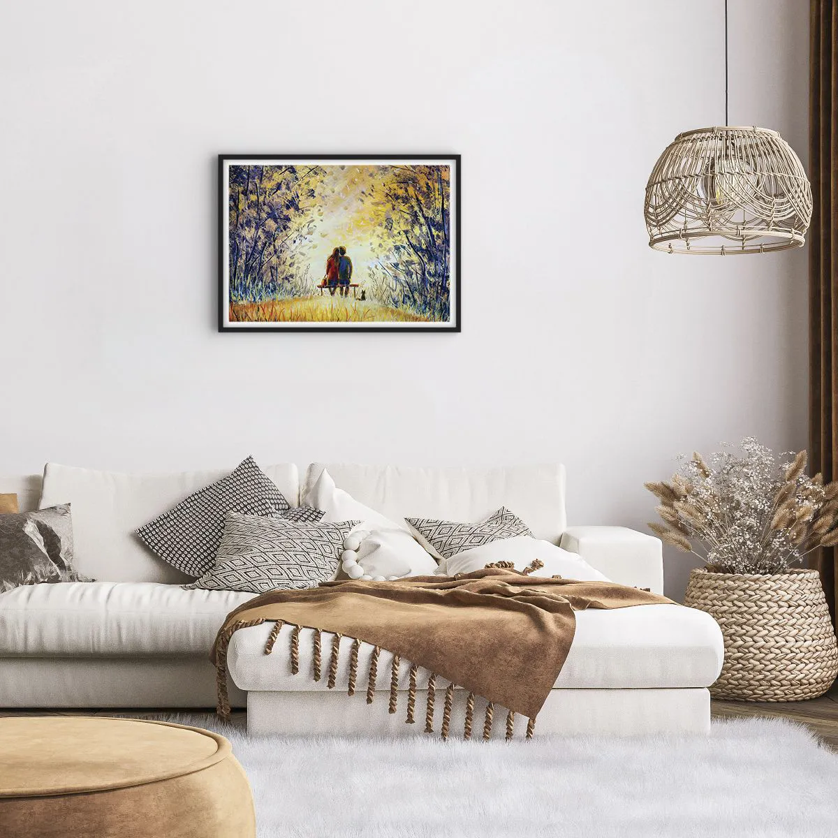 Plakat i sort ramme - Et magisk øjeblik - 70x50 cm