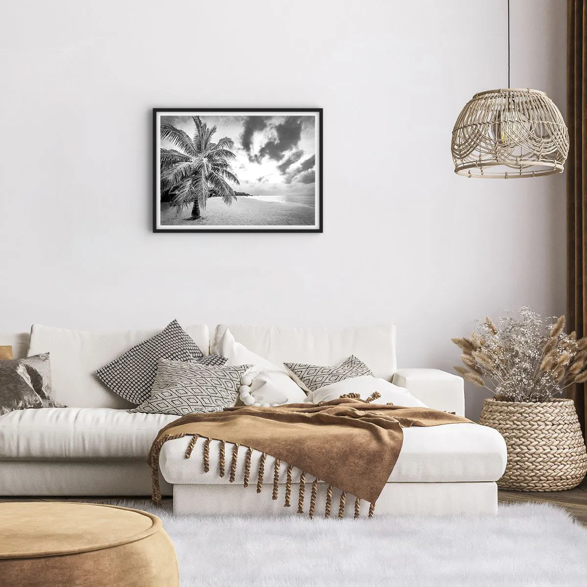 Affisch i svart ram - När du längtar efter ensamheten... - 70x50 cm