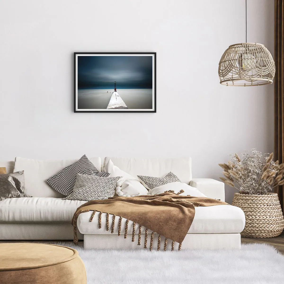 Poster in black frame - Encounter with Infinity - 70x50 cm