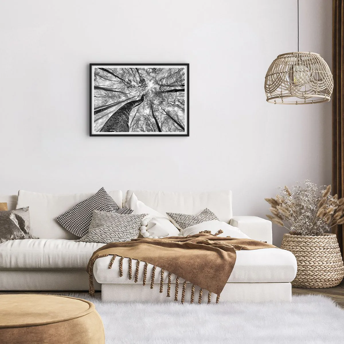 Poszter fehér keretben - Verseny a fény felé - 70x50 cm