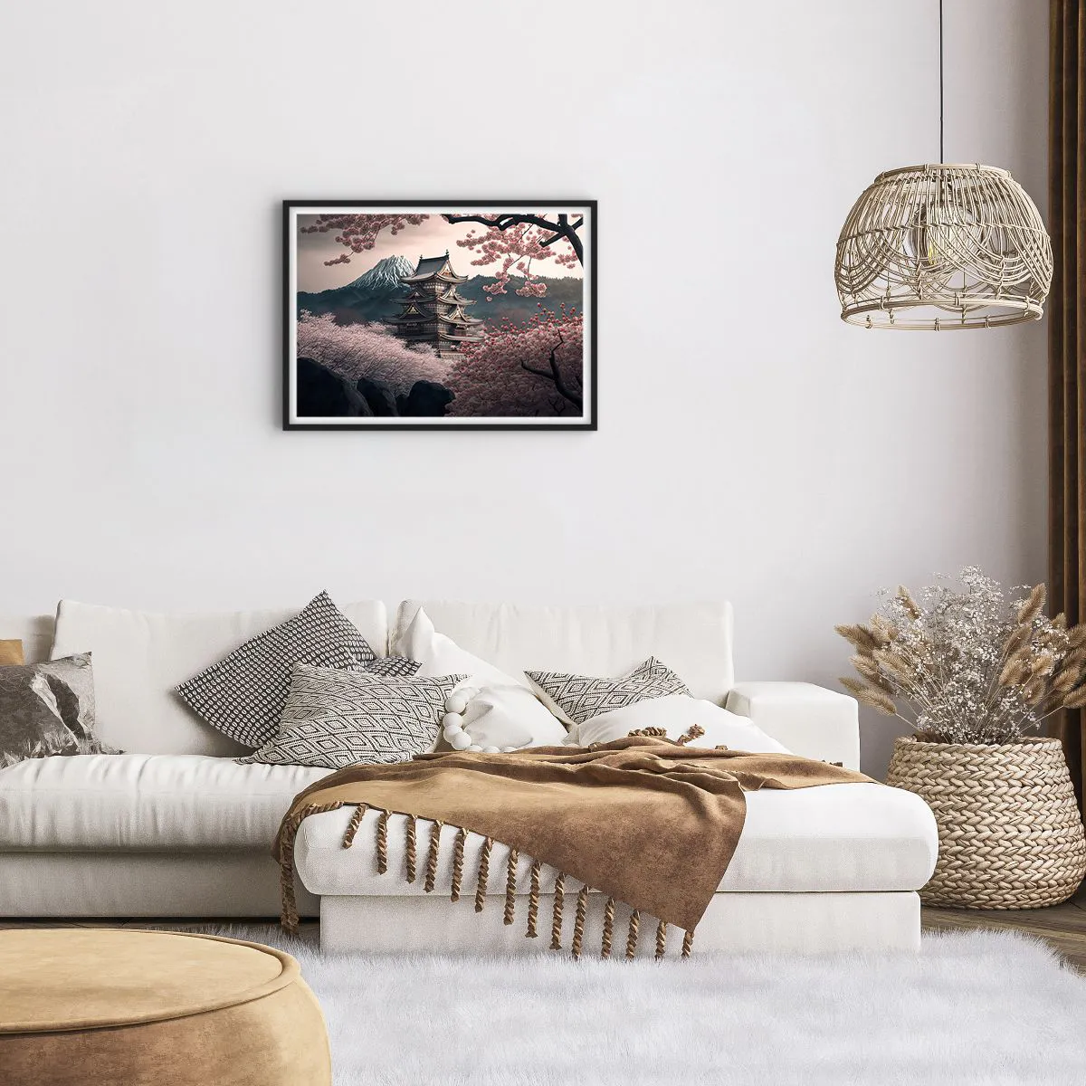 Poster in black frame - Land of Cherry Blossoms - 70x50 cm
