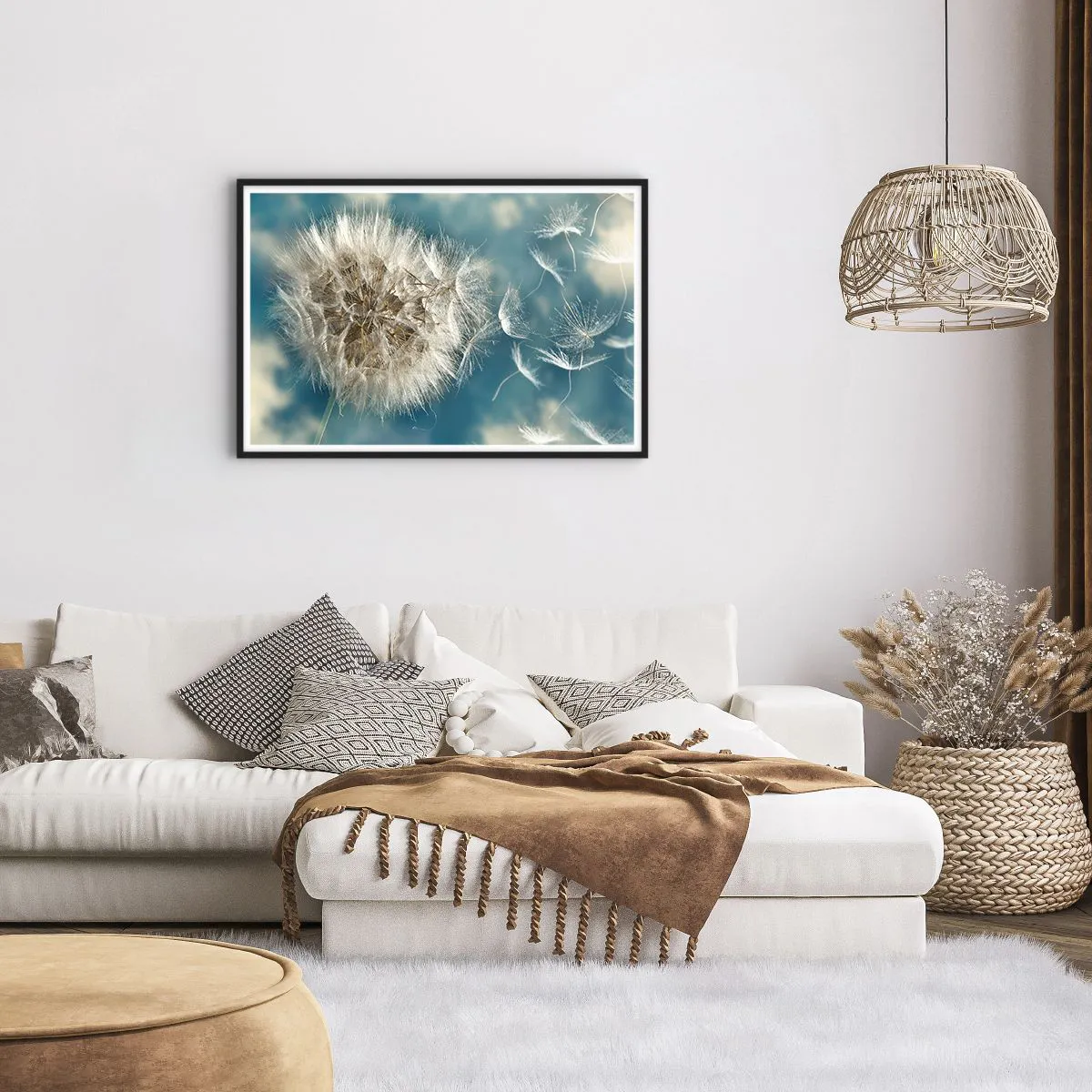 Plakat i sort ramme - En engels åndedræt - 91x61 cm