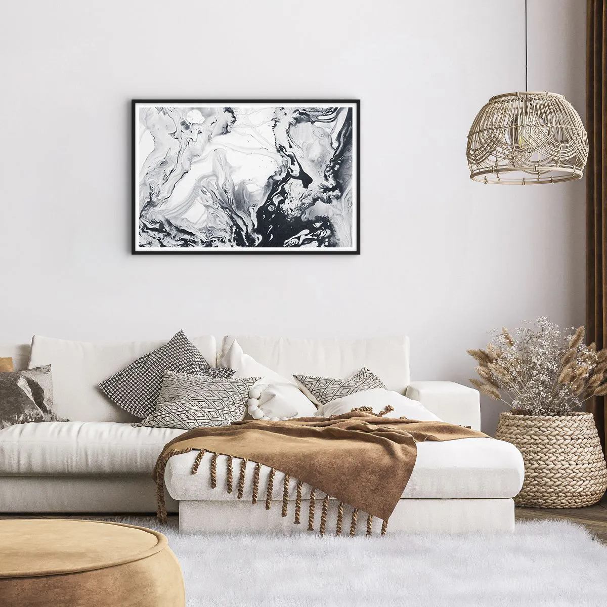 Poszter fehér keretben - A Föld belseje - 91x61 cm