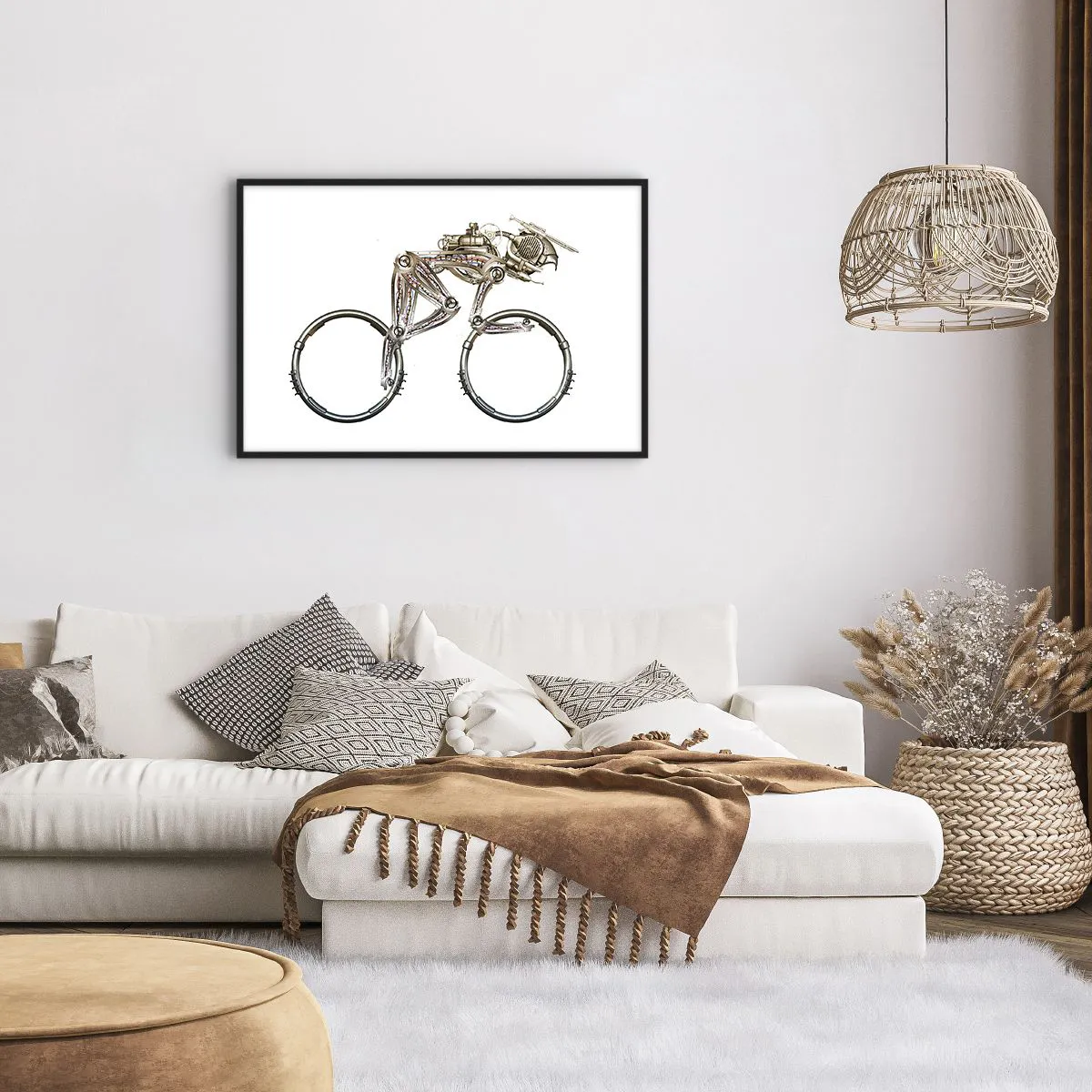 Plakat i sort ramme - En fantastisk maskine - 91x61 cm