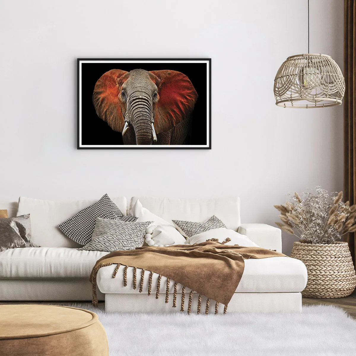 Affiche dans un cadre noir - Poster - Je suis sauvage, et toi? - 91x61 cm