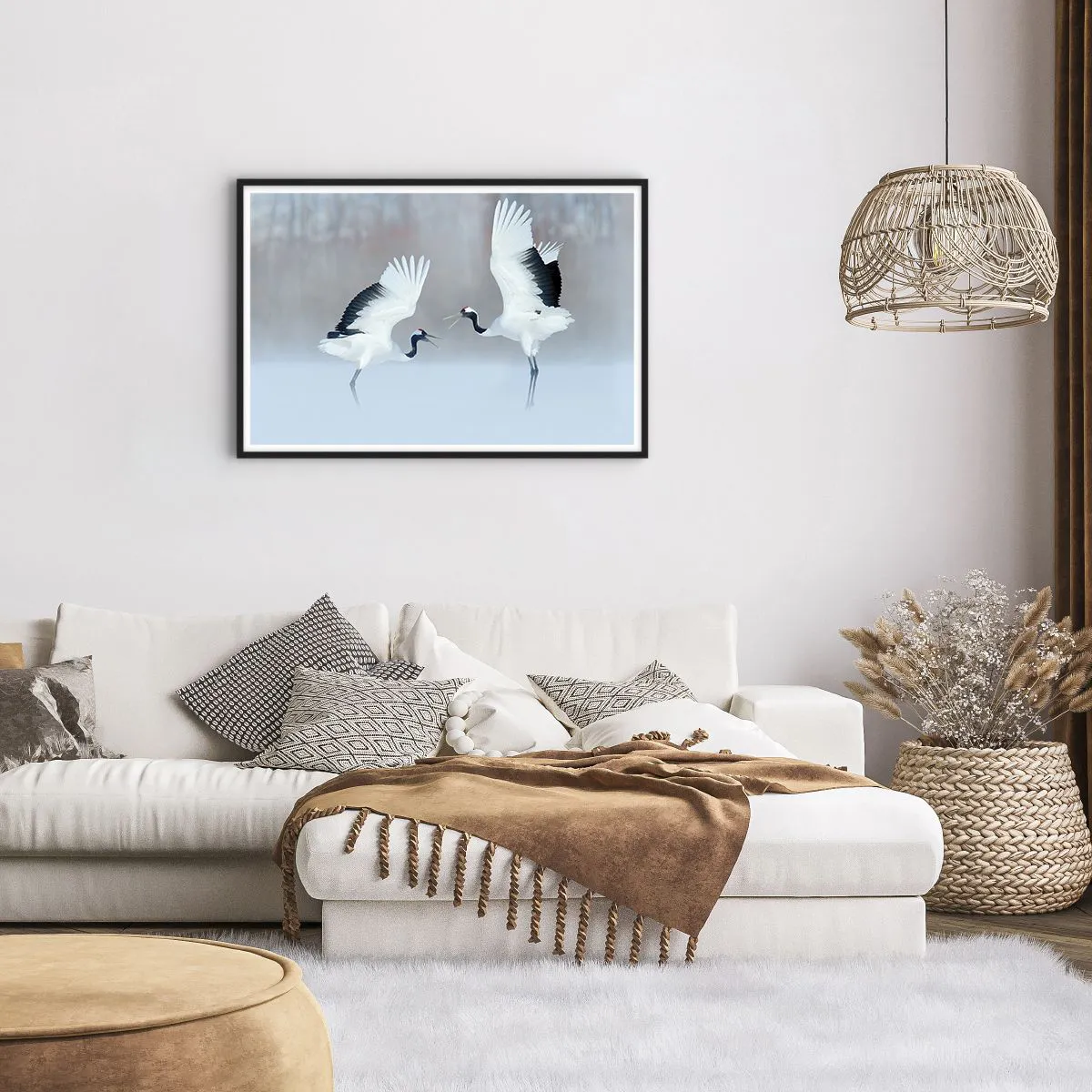 Poster in black frame - Dance in the Fog - 91x61 cm