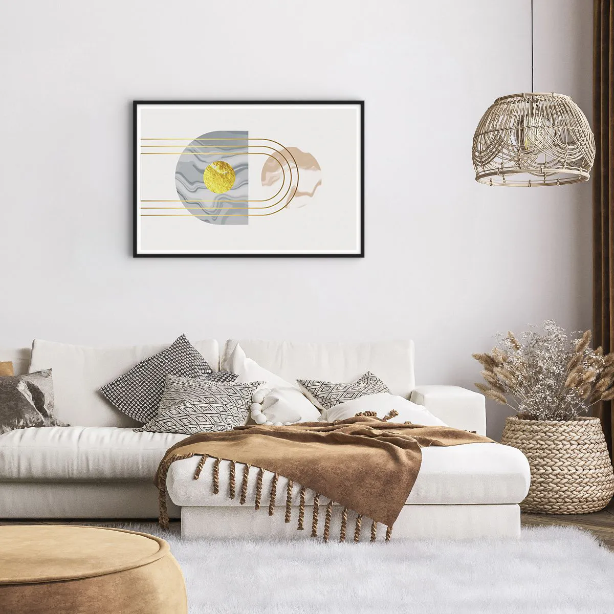 Plakat i sort ramme - Lysstyrke og udstråling - 91x61 cm