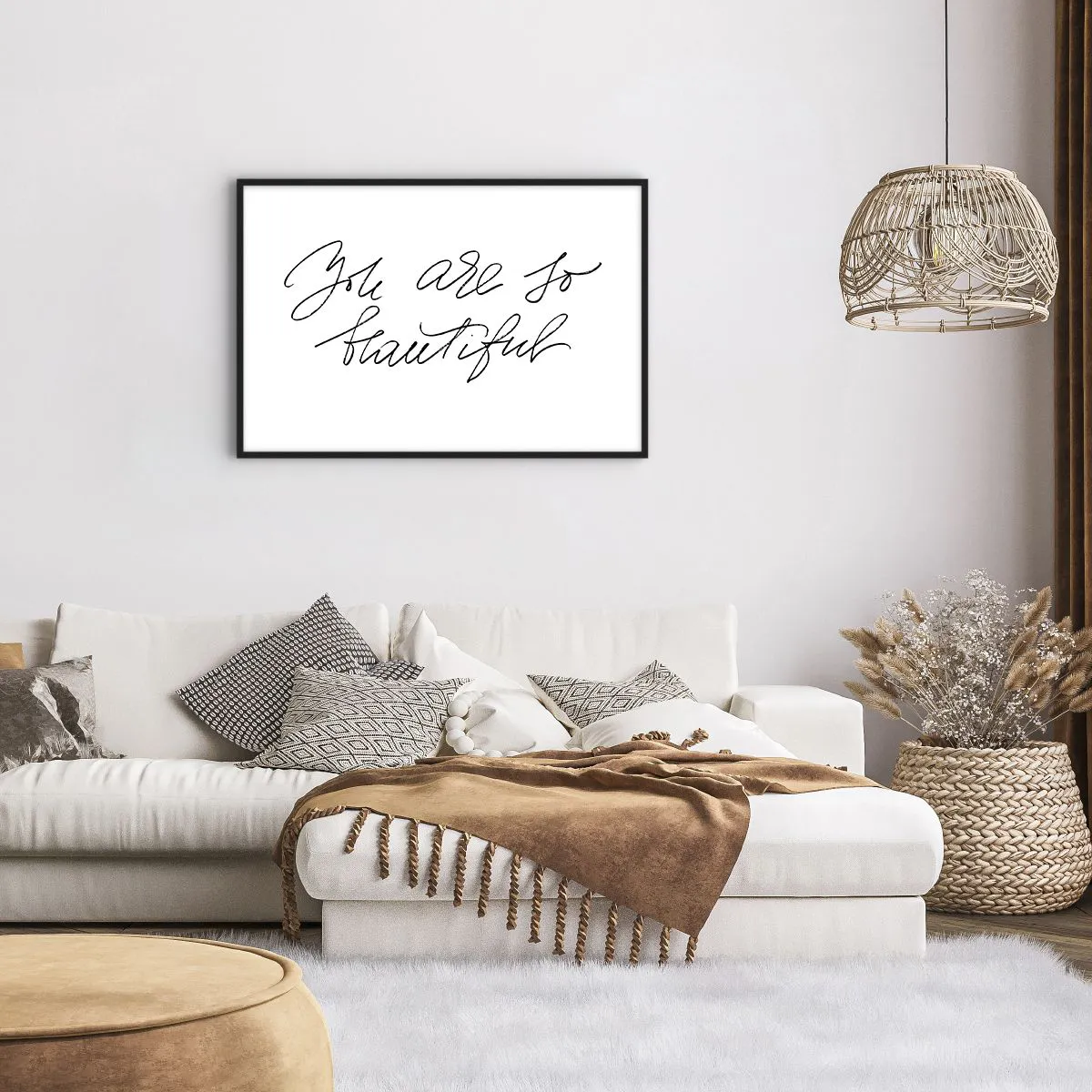 Plakat w czarnej ramie - Naprawdę, uwierz… - 91x61 cm