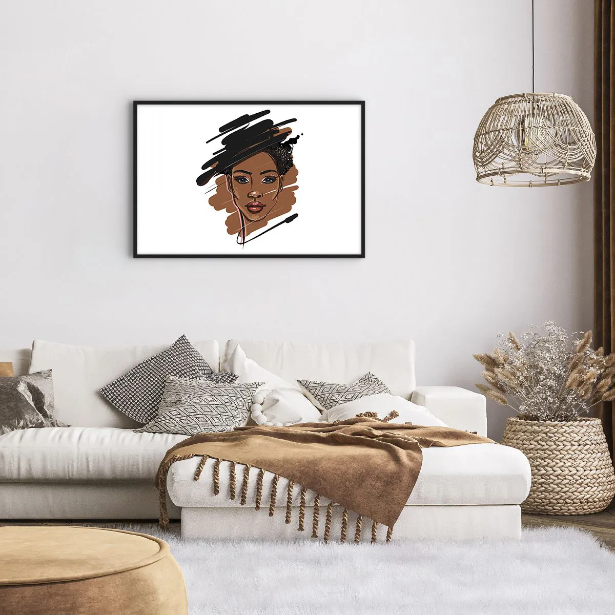 Póster en marco negro - Dulce como el chocolate - 91x61 cm