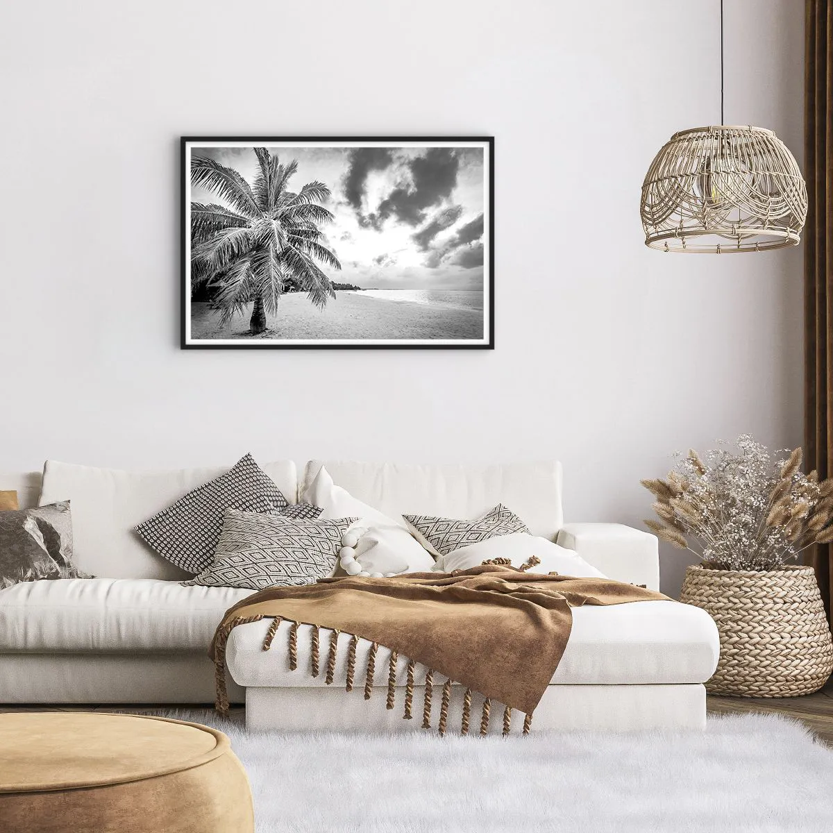 Affisch i svart ram - När du längtar efter ensamheten... - 91x61 cm