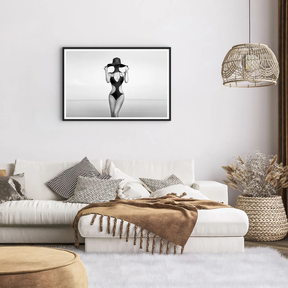 Pôster com moldura preta - Meu nome é: Elegância - 91x61 cm