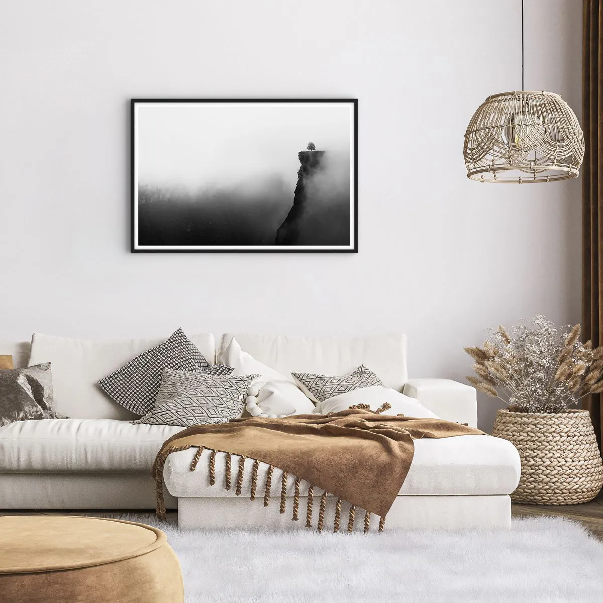 Affisch i svart ram - På världens gräns - 91x61 cm