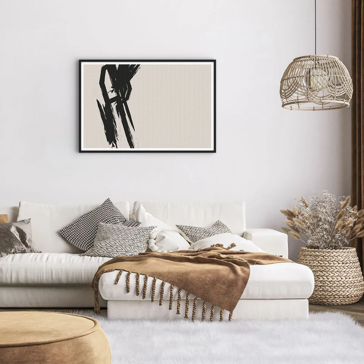 Affiche dans un cadre noir - Poster - Ruée imparable - 91x61 cm