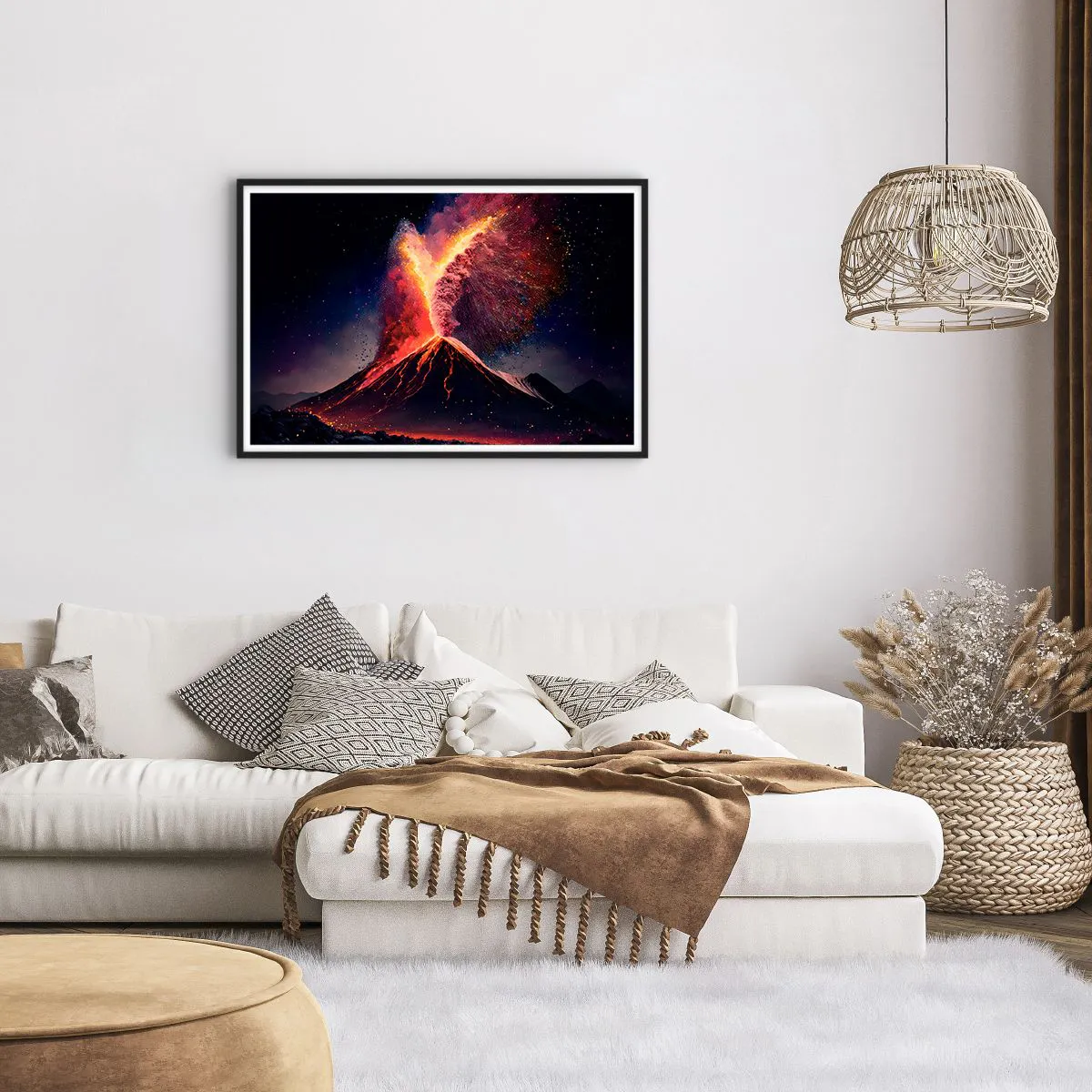 Poster in cornice nera - Bellezza e minaccia - 91x61 cm