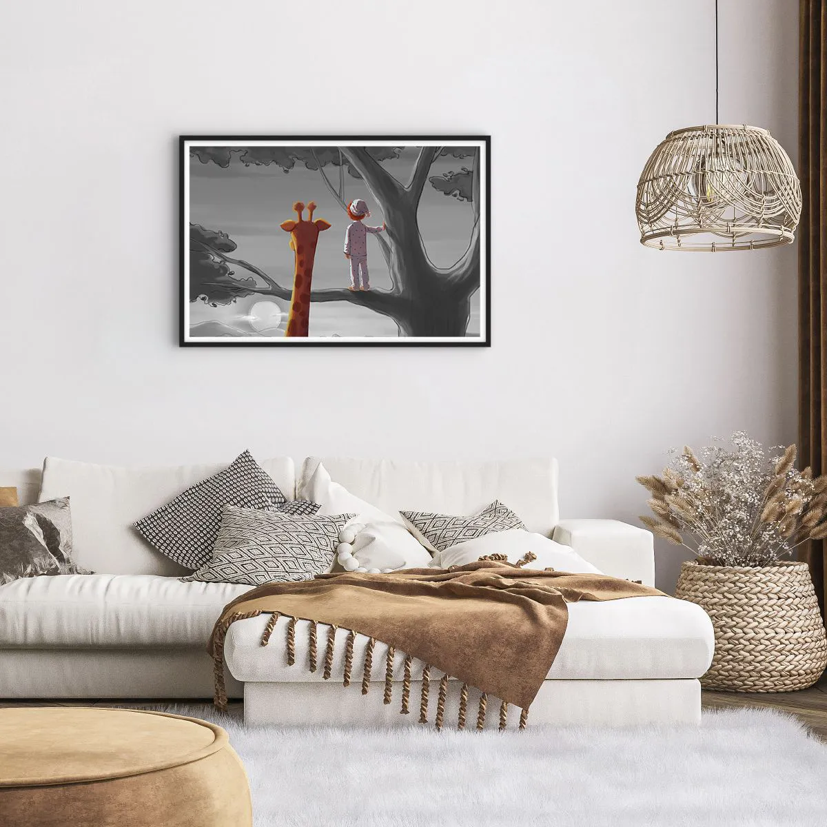 Póster en marco negro - ¿Está sucediendo de verdad? - 91x61 cm