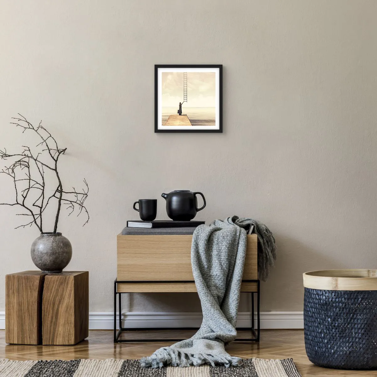 Poster in black frame - Magical Trip - 30x30 cm