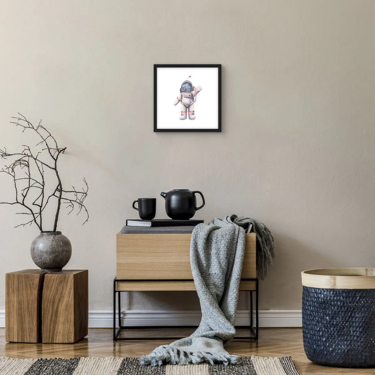 Affiche dans un cadre noir - Poster - C'est tout pour le moment! - 30x30 cm