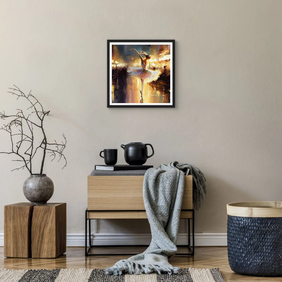 Poster in black frame - Miracle on the Street - 40x40 cm