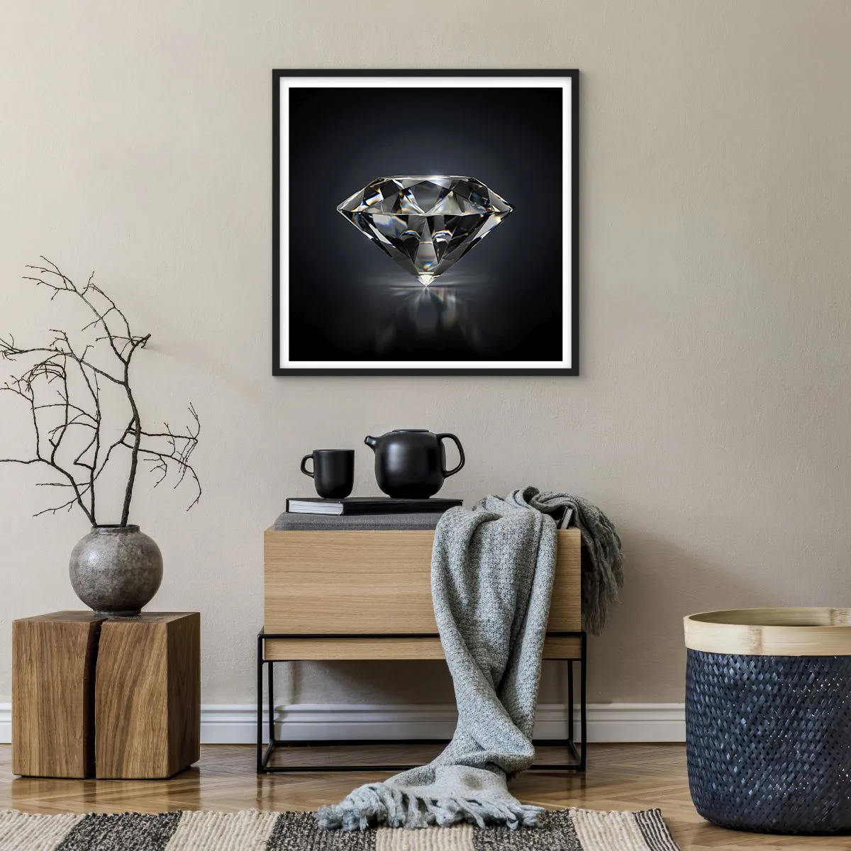 Plakát v černém rámu - Best girls friend - 60x60 cm