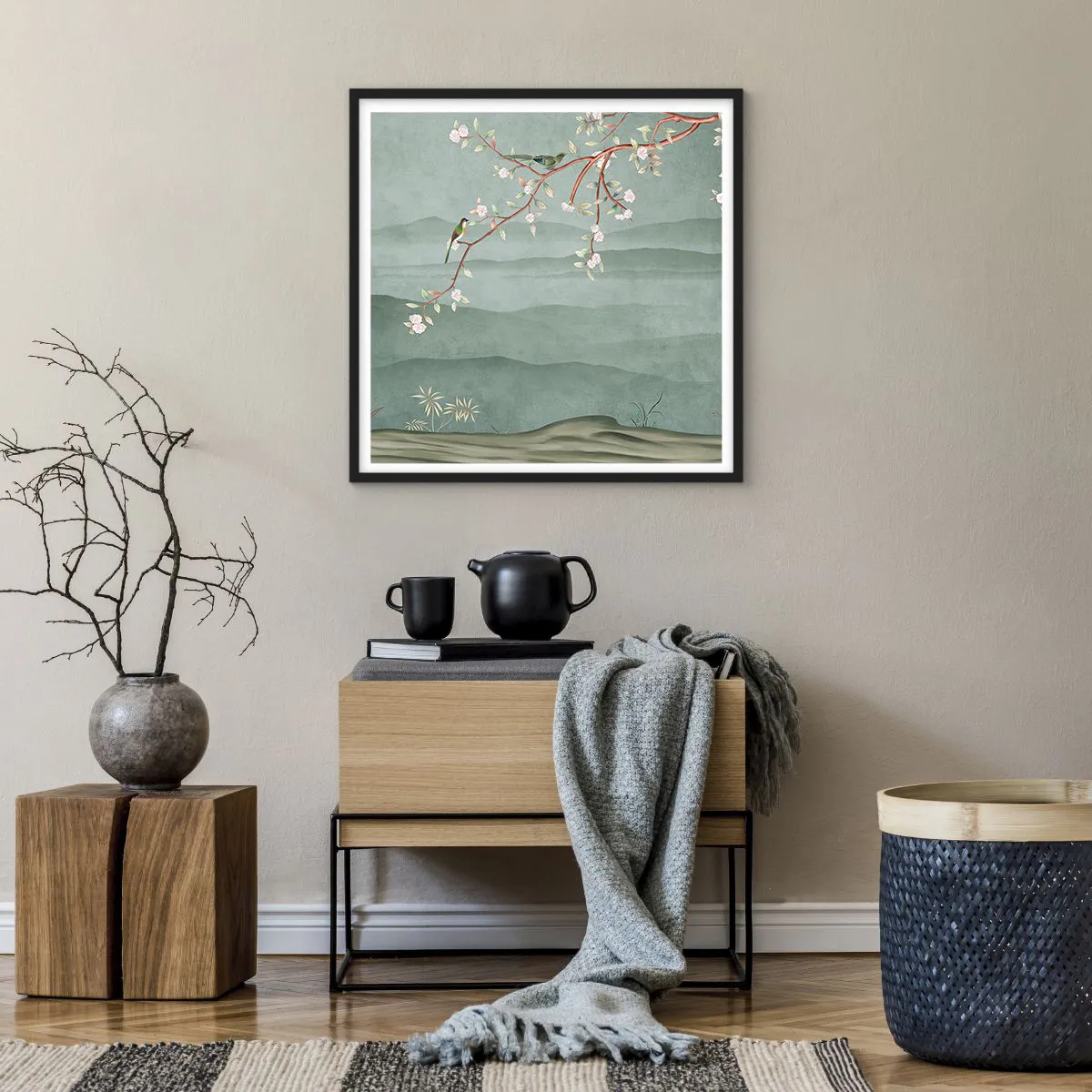 Poszter fehér keretben - Tavasz, ah, te vagy az - 60x60 cm