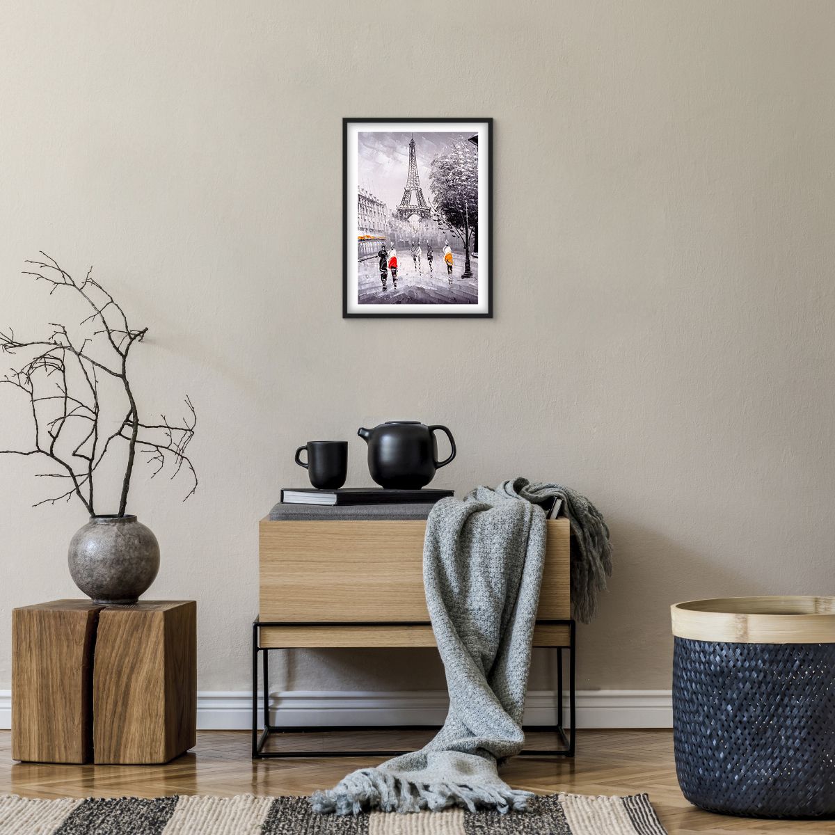 Póster en marco negro 50x70 cm - En un abrazo - Arttor - Decoraciones de  pared modernas y originales para el salón y el dormitorio