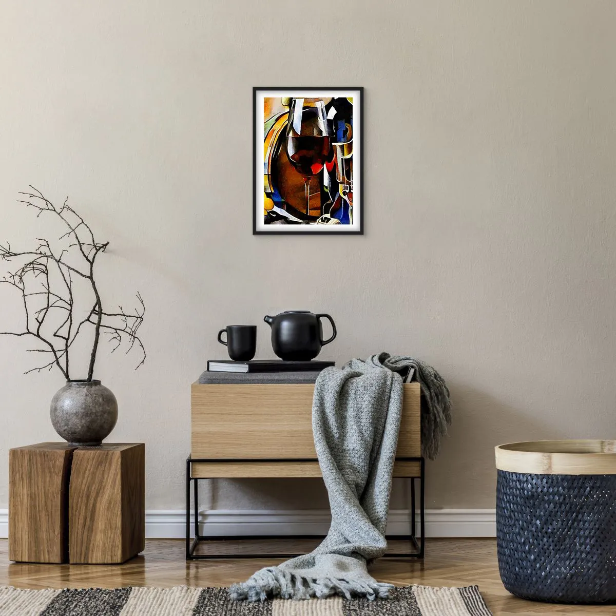 Plakát v černém rámu - I svět dostává barvy - 30x40 cm