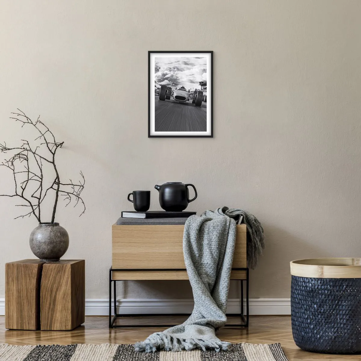 Poster in einem schwarzem Rahmen - Power ist da! - 30x40 cm