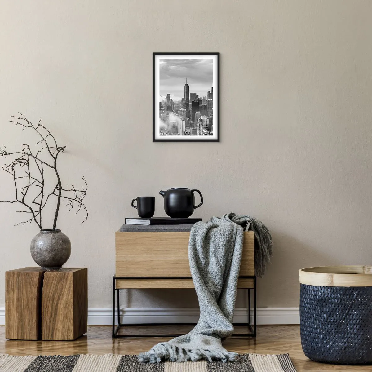 Plakát v černém rámu - Americká krajina - 30x40 cm