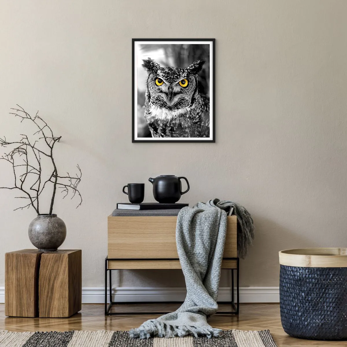 Poszter fehér keretben - Semmi sem fog elbújni - 40x50 cm