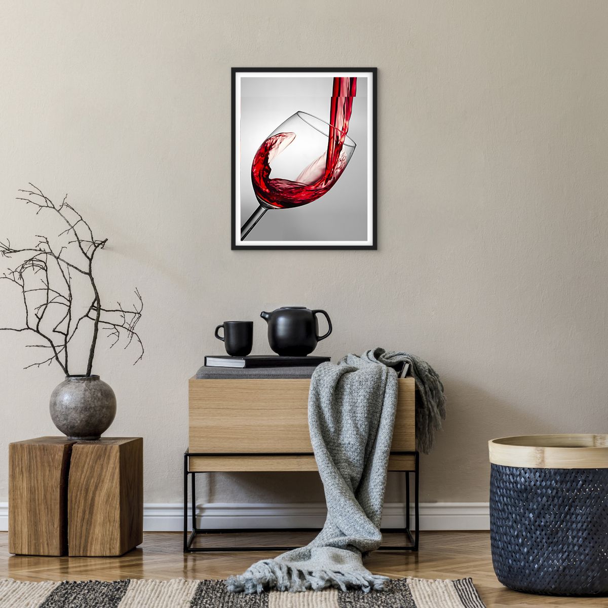 Poster in einem schwarzem Rahmen Weinglas, Poster in einem schwarzem Rahmen Rotwein, Poster in einem schwarzem Rahmen Gastronomie, Poster in einem schwarzem Rahmen Spiel, Poster in einem schwarzem Rahmen Toast