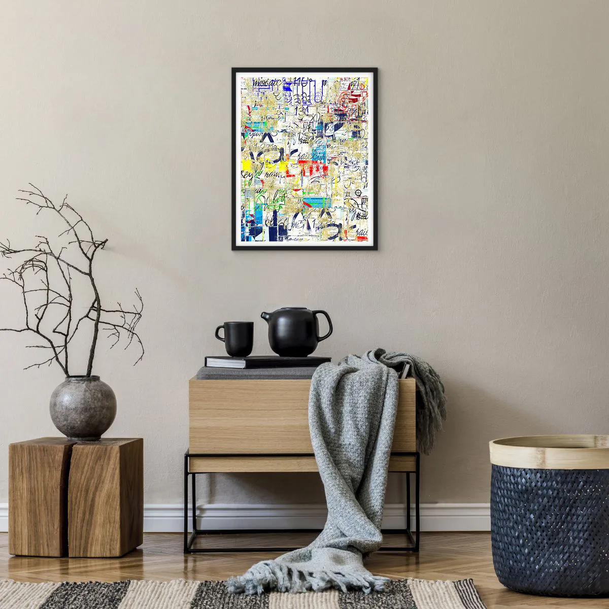 Plakat i sort ramme - Simpelthen en fryd for øjet - 40x50 cm