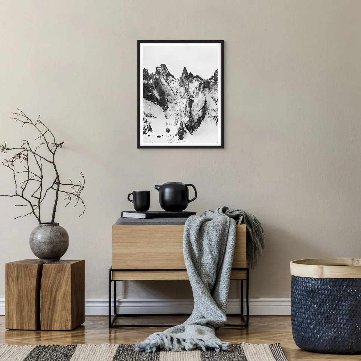 Poster in black frame - Granite Ridge - 40x50 cm