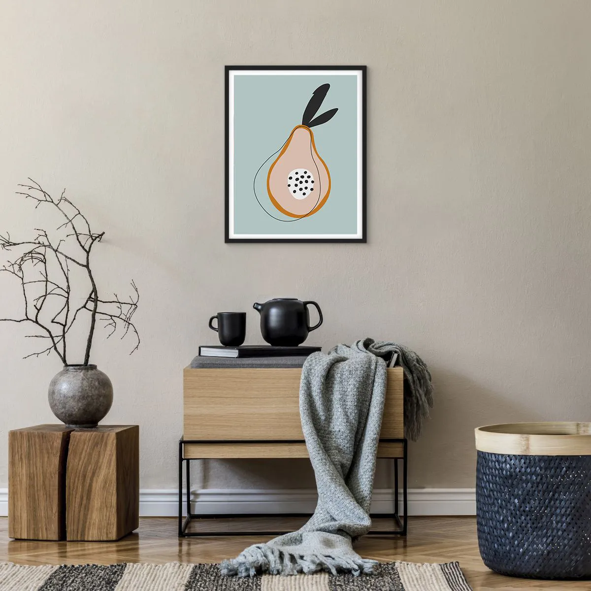 Póster en marco negro - El interior de la naturaleza - 40x50 cm