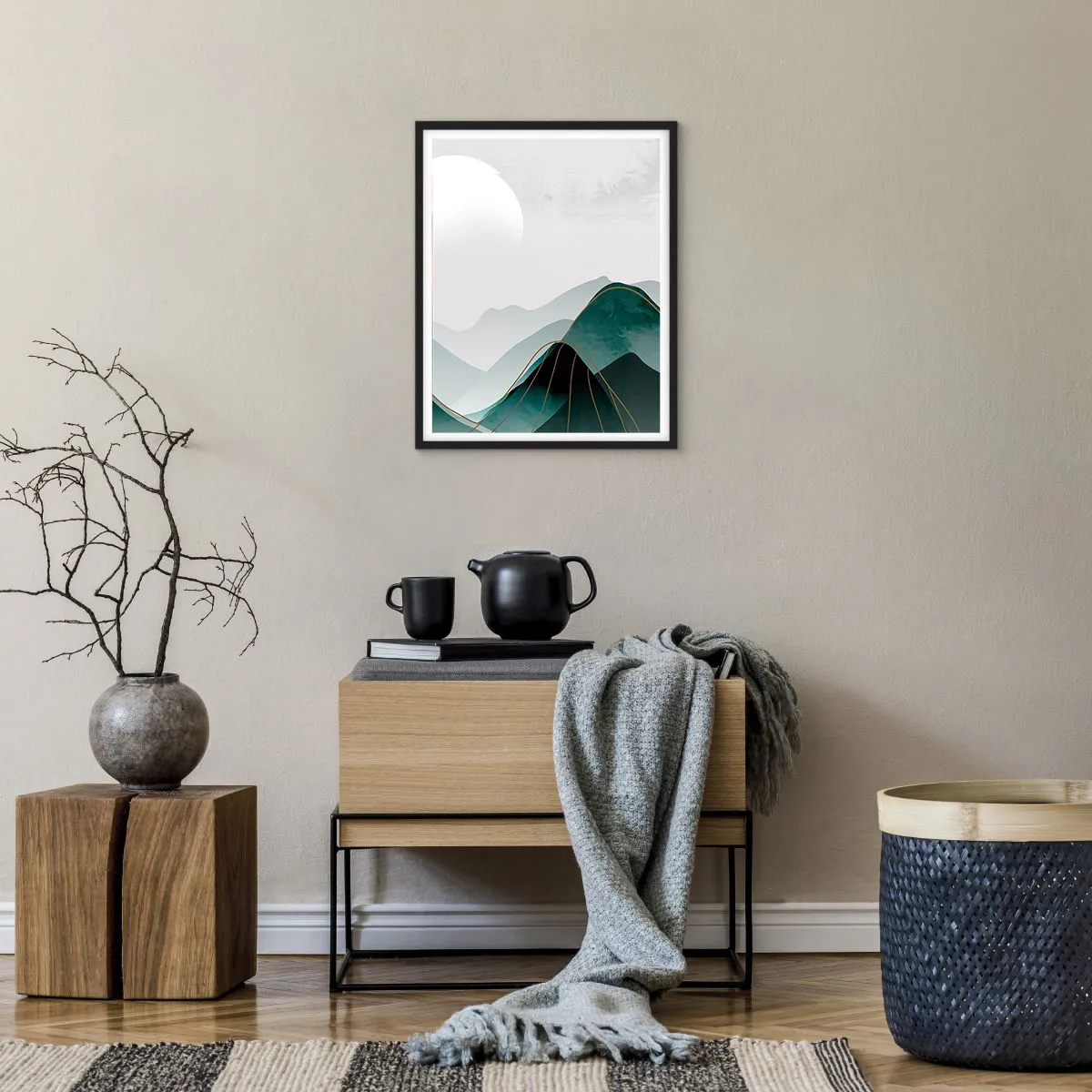 Plakat i sort ramme - I fuld majestæt - 40x50 cm