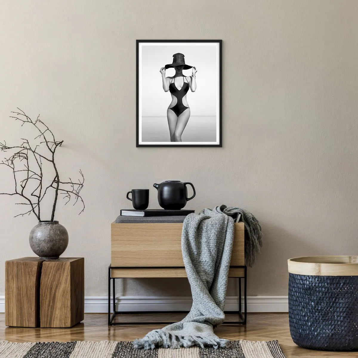 Affiche dans un cadre noir - Poster - Mon prénom? Élégance - 40x50 cm