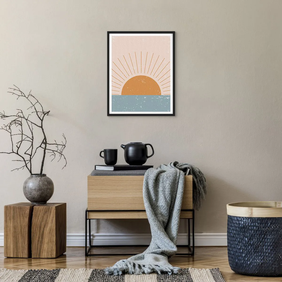 Plakat i sort ramme - Et dagligt mirakel - 40x50 cm